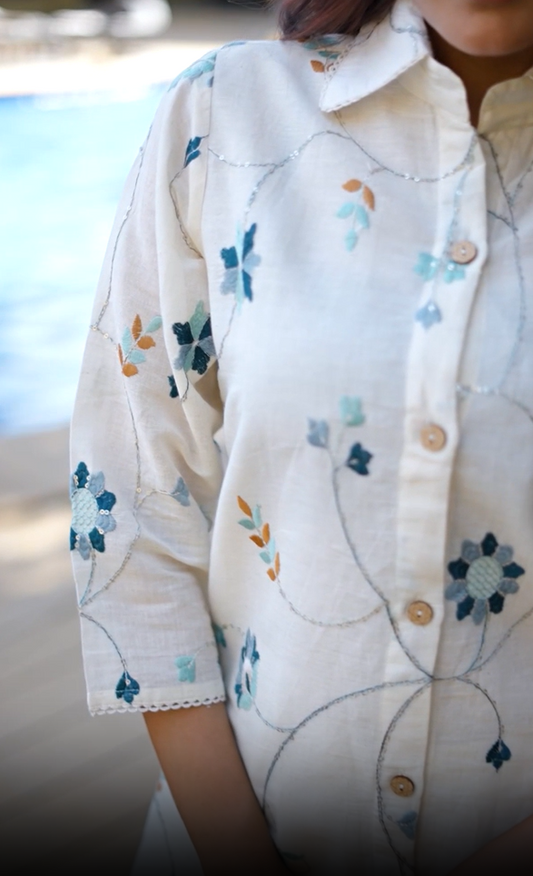 💚HANDCRAFTED KHADI CO-ORD SET